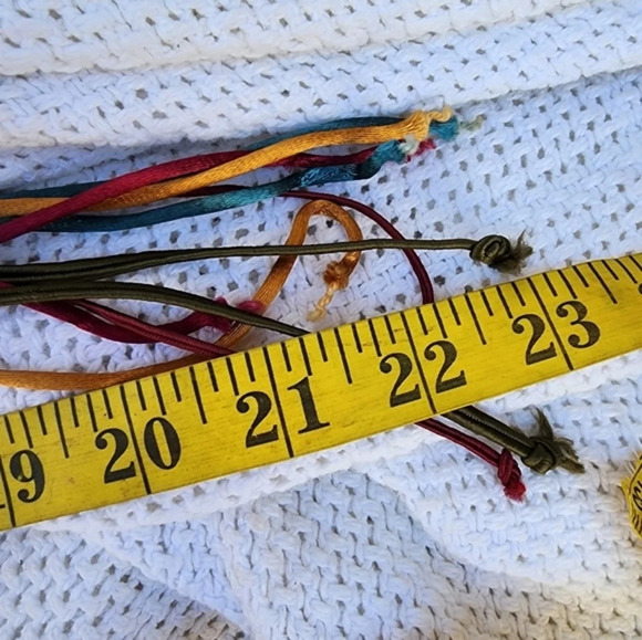 Vintage Abalone and Silk Cord Belt‎ M/L - Picture 11 of 11